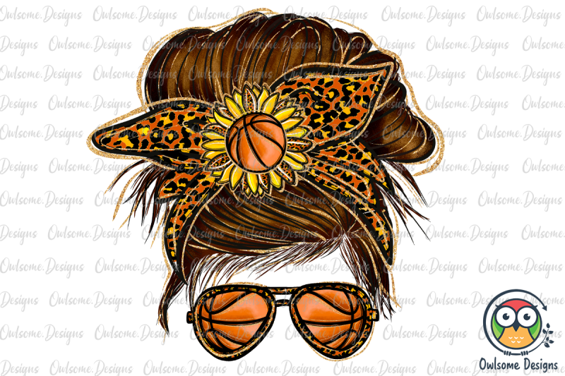 basketball-messy-bun-sublimation-designs