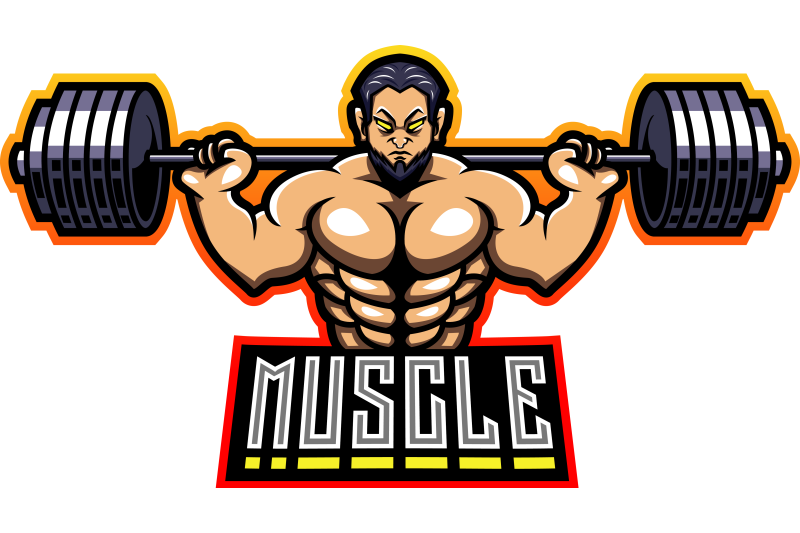 muscular-man-mascot-logo-design