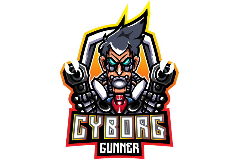 cyborg-gunners-esport-mascot-logo-design