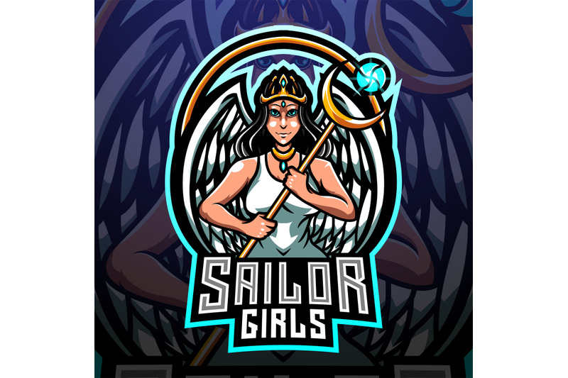 sailor-girls-esport-mascot-logo