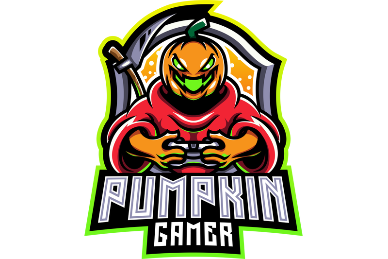 pumpkin-gamer-esport-mascot-logo