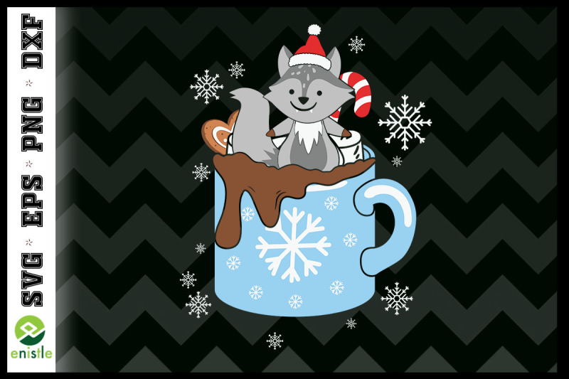 christmas-cute-wolf-in-the-coffee-cup