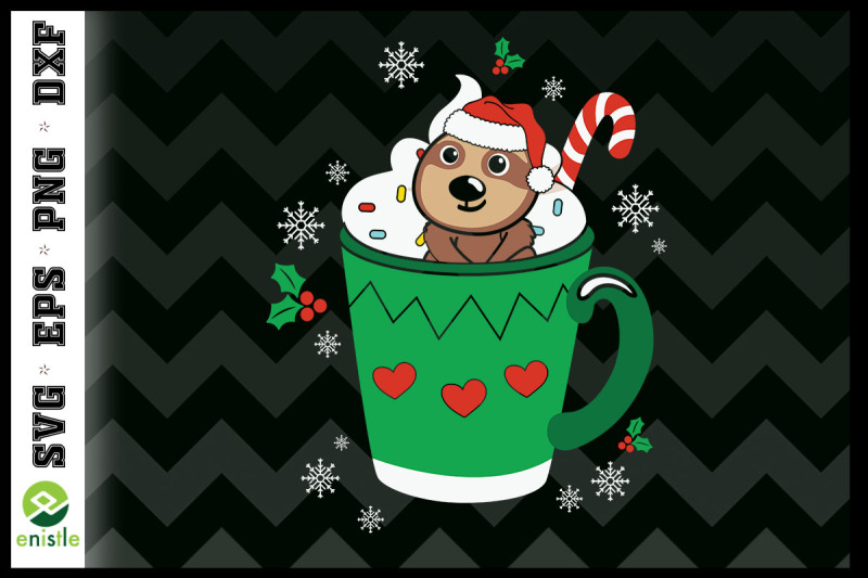 christmas-sloth-in-the-coffee-cup