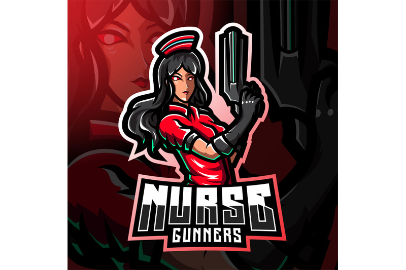 nurse-gunners-esport-mascot-logo