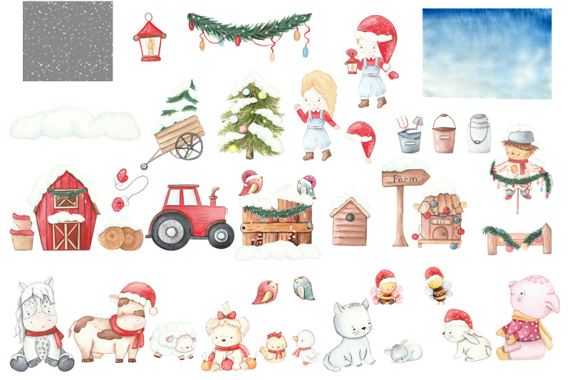 christmas-farm-clipart-animal-christmas