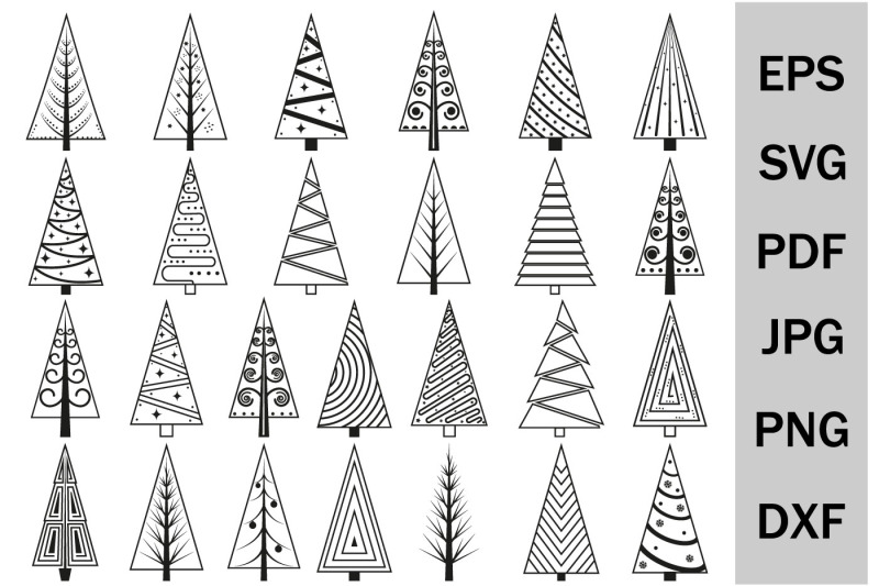 christmas-tree-bundle-svg-holiday-template-cutting-file