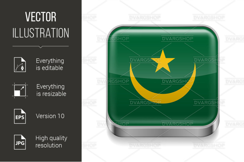 metal-icon-of-mauritania