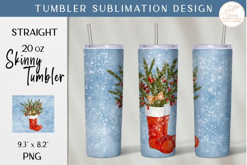 christmas-boots-tumbler-sublimation-snowy-winter-wrap-png