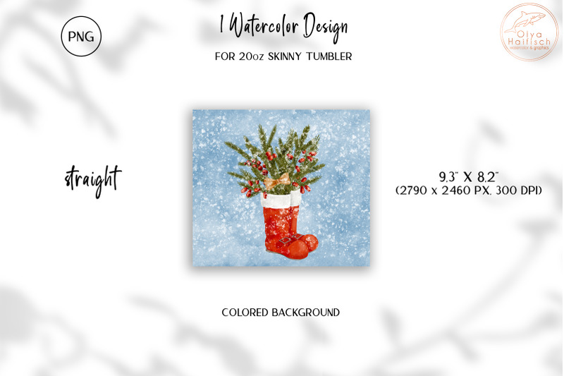 christmas-boots-tumbler-sublimation-snowy-winter-wrap-png