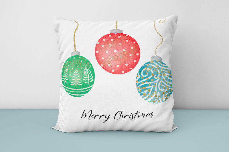 watercolor-christmas-ornament-clipart-glitter-baubles-png