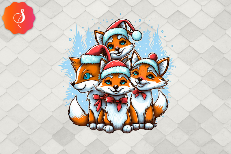 merry-christmas-cute-fox-squad