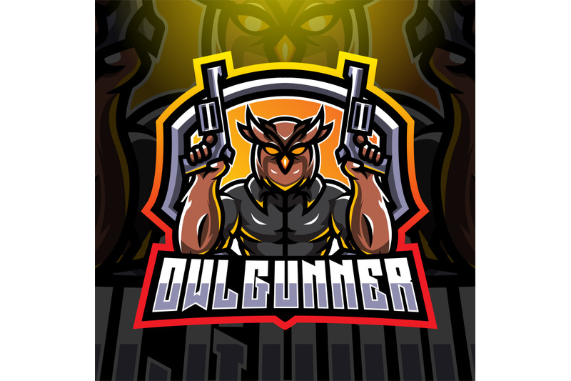 owl-gunners-esport-mascot-logo-design