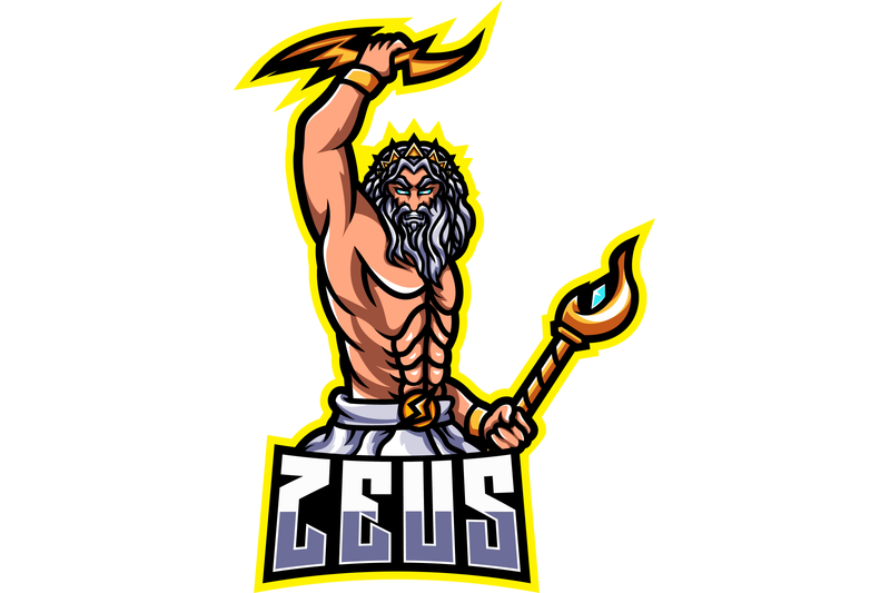 zeus-esport-mascot-logo-design