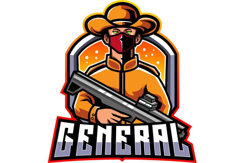 general-esport-mascot-logo-design