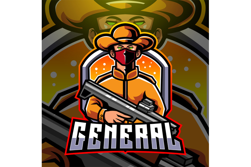 general-esport-mascot-logo-design