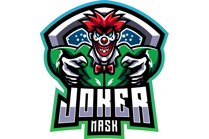 joker-mask-esport-mascot-logo-design