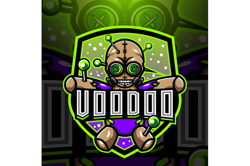 voodoo-esport-mascot-logo-design