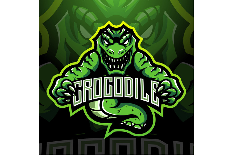 crocodile-esport-mascot-logo-design