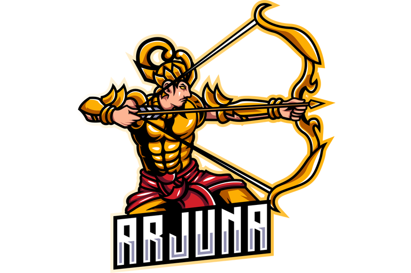 arjuna-archer-esport-mascot-logo-design