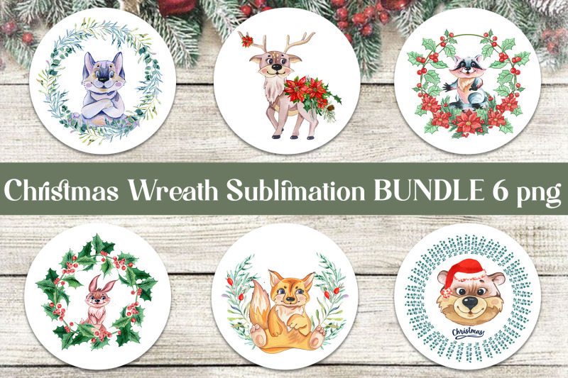 christmas-cute-animal-clipart-watercolor-animal-faces-png