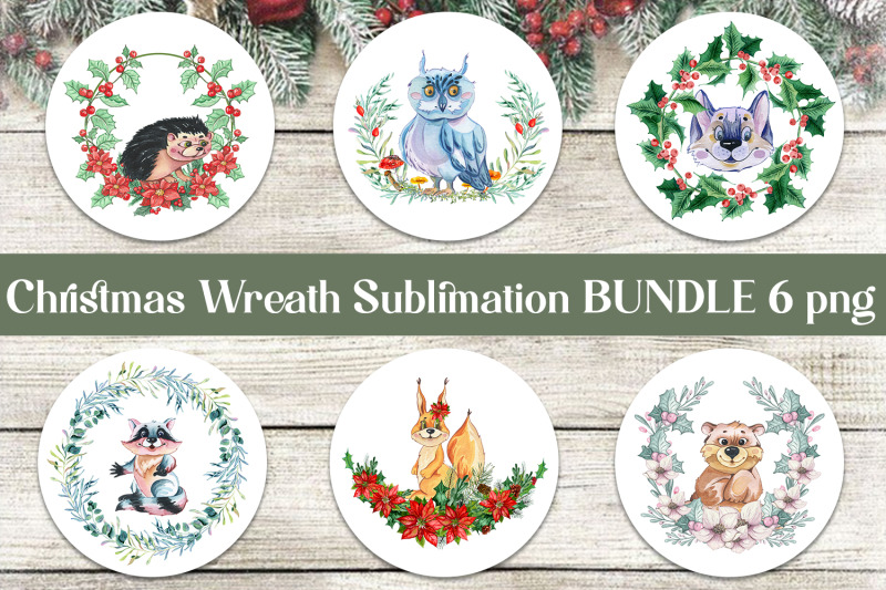 woodland-christmas-watercolor-png-clipart-animals-amp-flowers