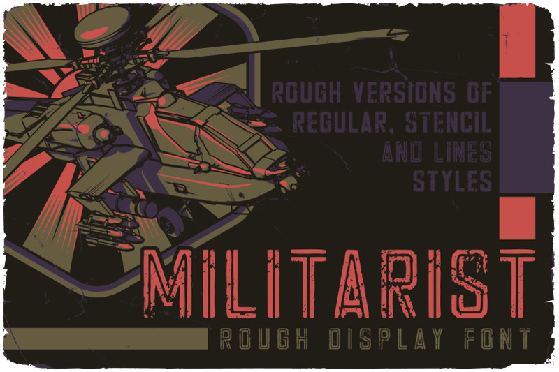militarist-font-and-graphics