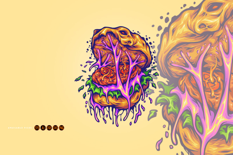 delicious-burger-zombie-melting-svg