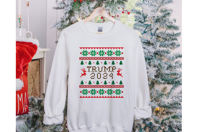 trump-2024-ugly-christmas-sweater-svg