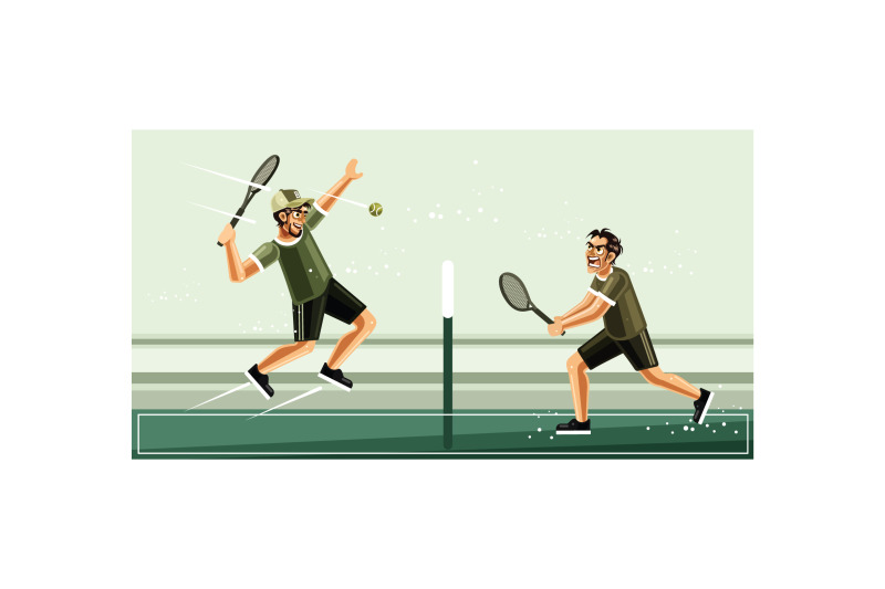 tennis-match-graphics-vector-illustration