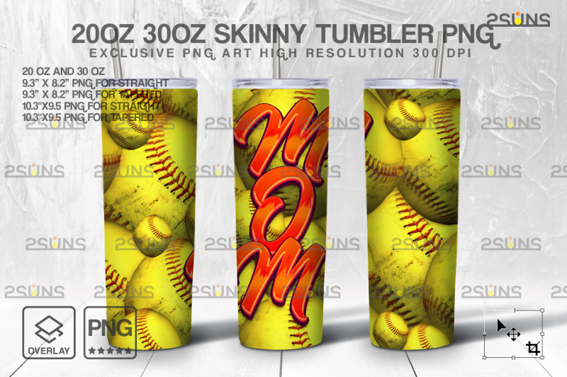 20oz-dirty-softball-skinny-tumbler-seamless-design-sublimation-design