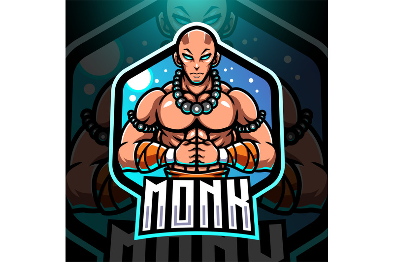 monk-esport-mascot-logo-design