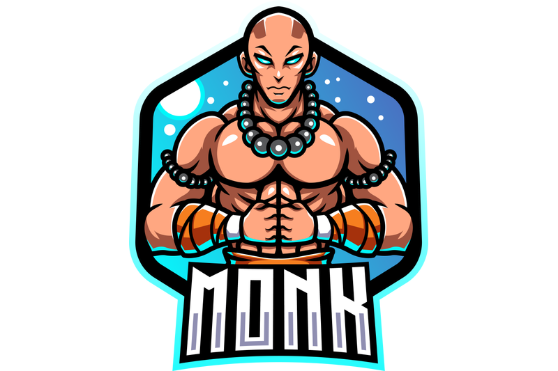 monk-esport-mascot-logo-design