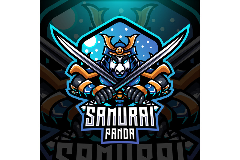 samurai-panda-esport-mascot-logo