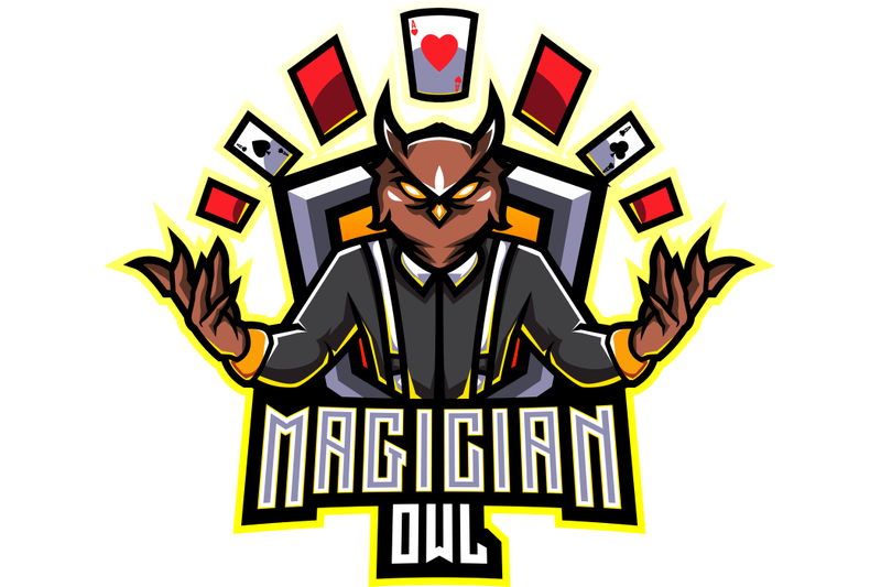 magician-owl-esport-mascot-logo-design