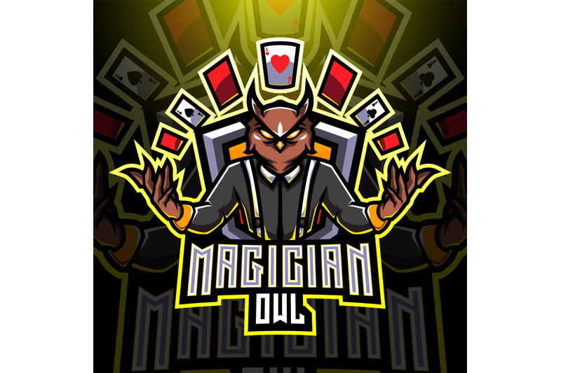 magician-owl-esport-mascot-logo-design