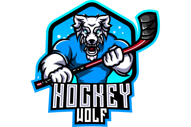 wolf-hockey-esport-mascot-logo