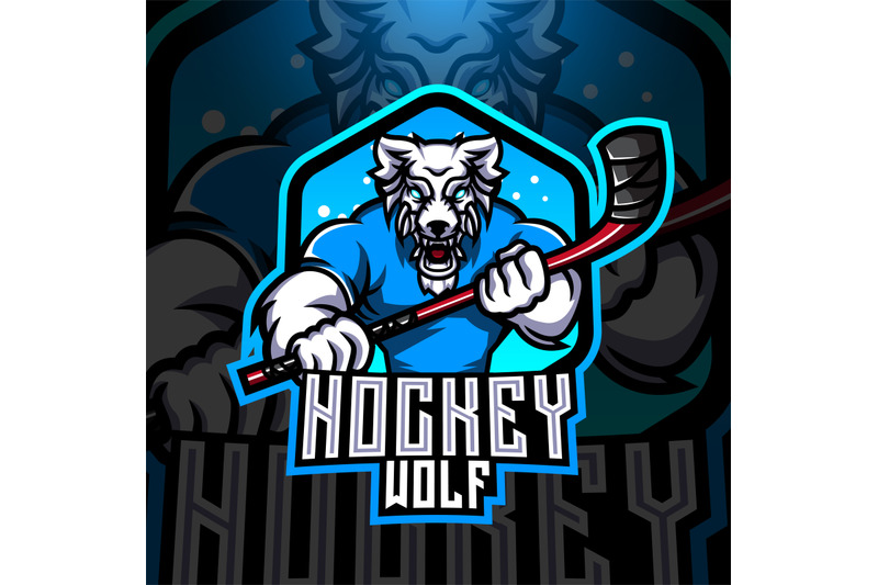 wolf-hockey-esport-mascot-logo