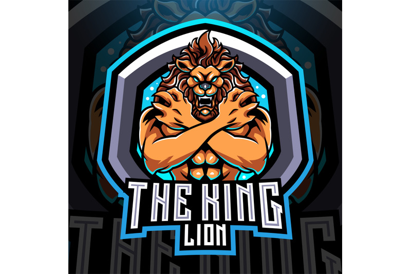 the-king-lions-esport-mascot-logo-design