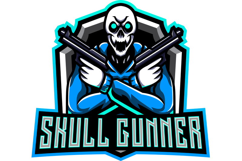 skull-gunners-esport-mascot-logo