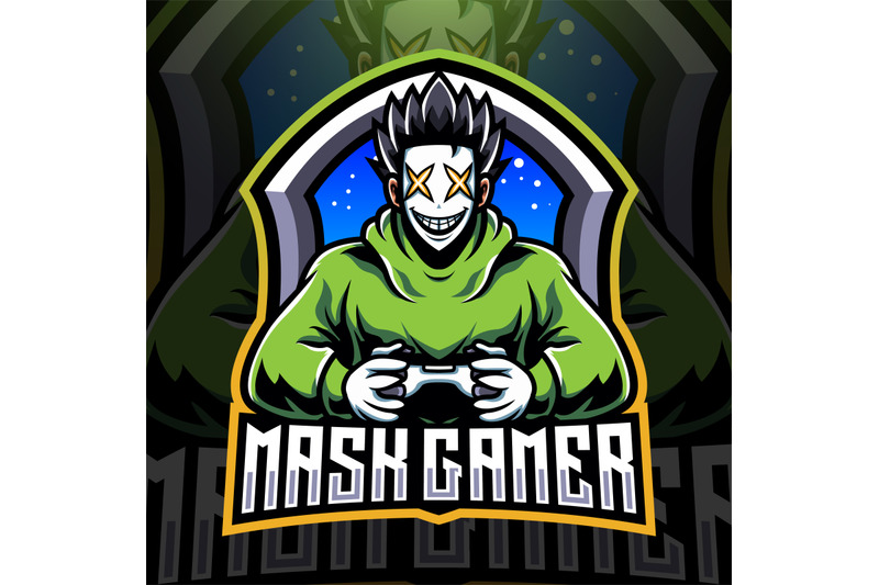 mask-gamer-esport-mascot-logo-design