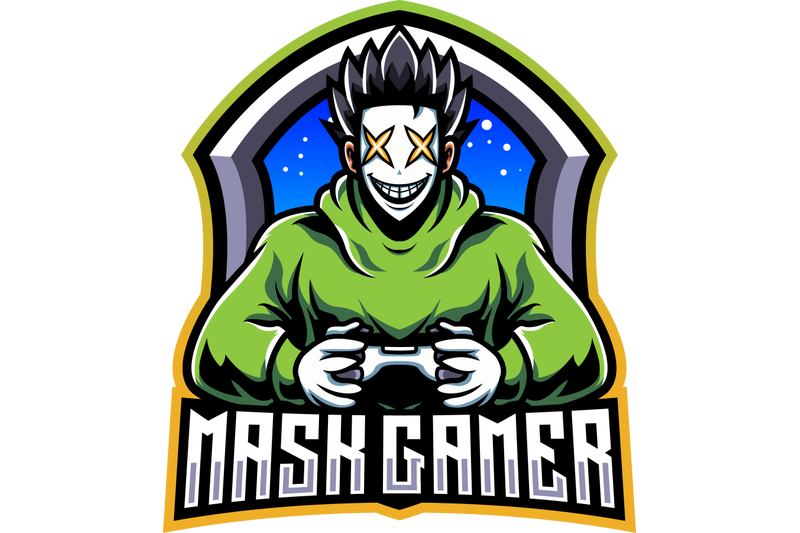 mask-gamer-esport-mascot-logo-design