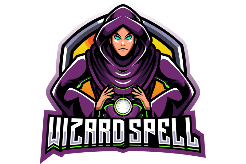 wizard-spell-esport-mascot-logo-design