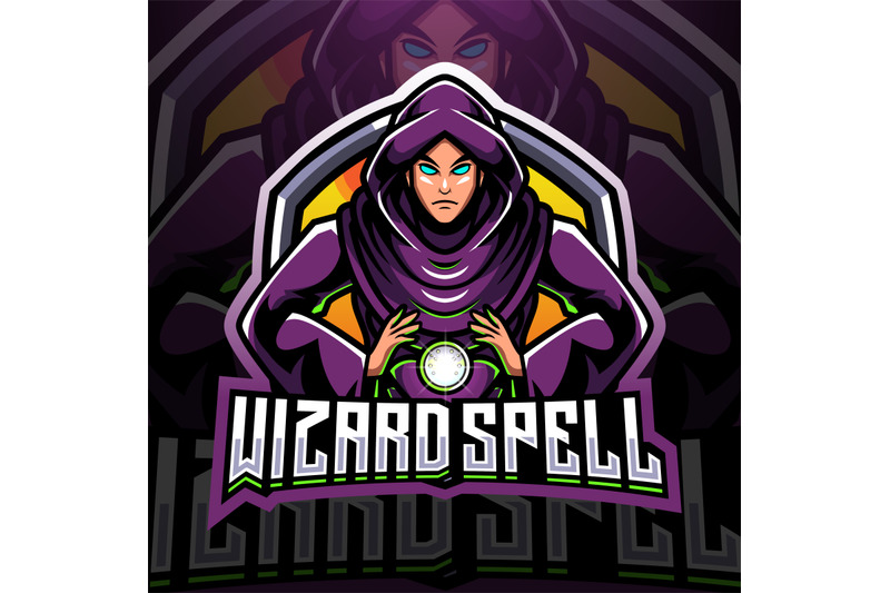 wizard-spell-esport-mascot-logo-design