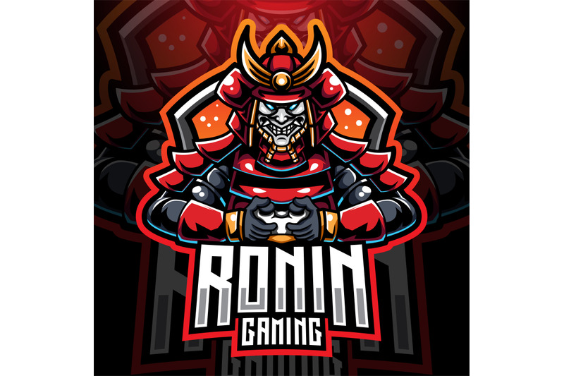 ronin-gaming-esport-mascot-logo-design