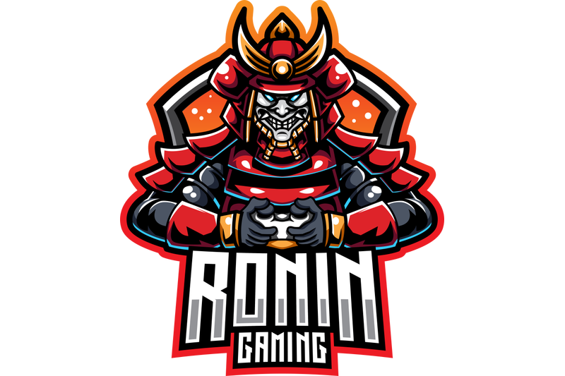 ronin-gaming-esport-mascot-logo-design