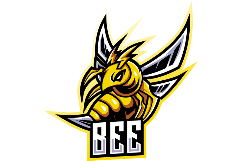 bee-esport-mascot-logo-design