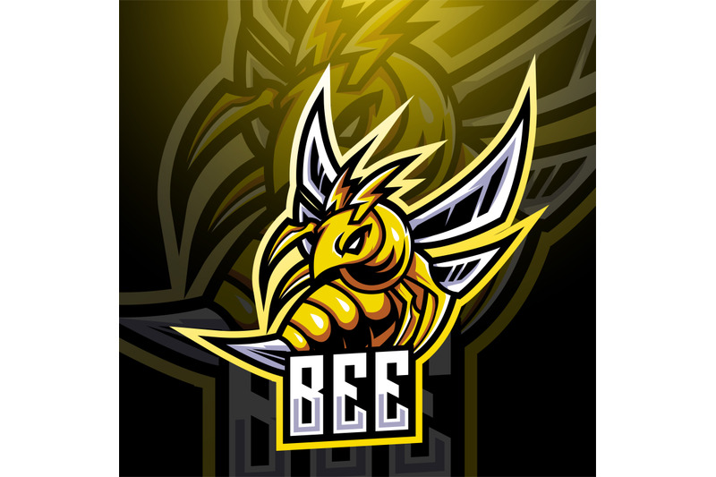 bee-esport-mascot-logo-design