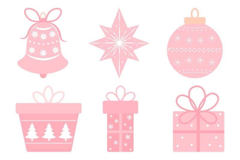 cute-pink-christmas-clipart-svg-pink-christmas-sublimation