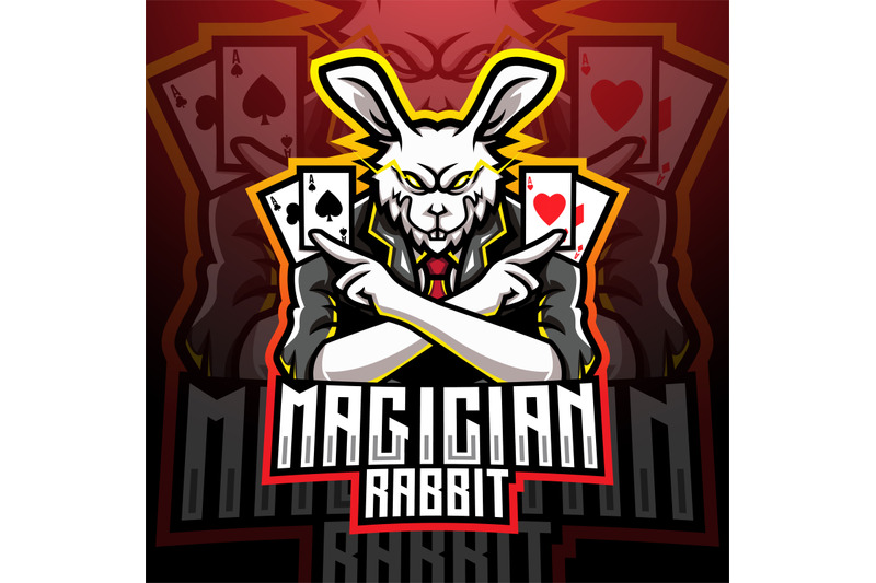 magician-rabbit-esport-mascot-logo-design