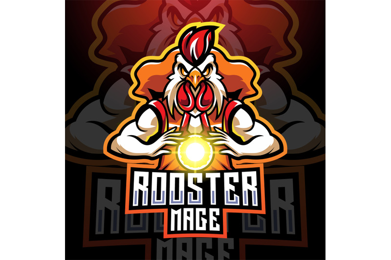 rooster-mage-esport-mascot-logo-design